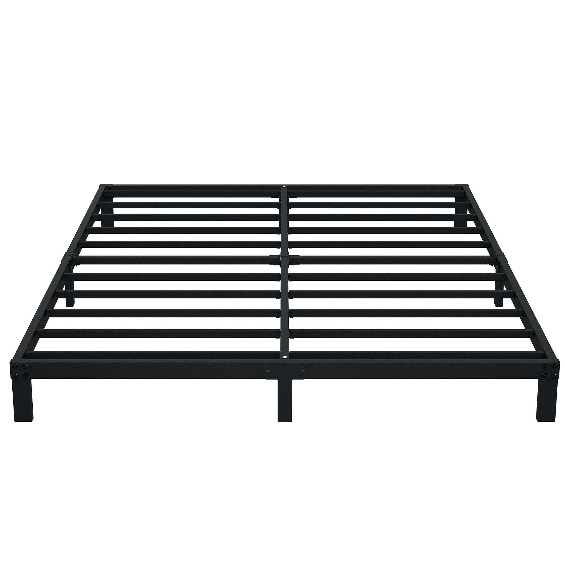 7 Inch Queen Bed Frame No Box Spring Need, Low Profile Metal Platform Bed Frame Queen Size, Heavy Duty Support Bedframes Queen, Easy Assembly