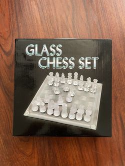 8-Inch Glass Chess Set