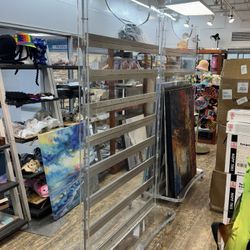 Large acrylic and metal Display Rack For Hanging Jewelry And Merchandise