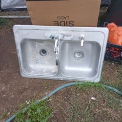 Stainless Steel Sink With Faucet