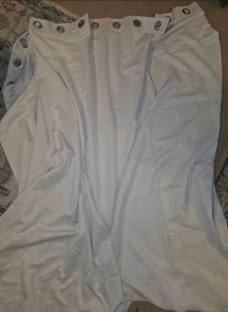 2 large thick curtains 8'x8'