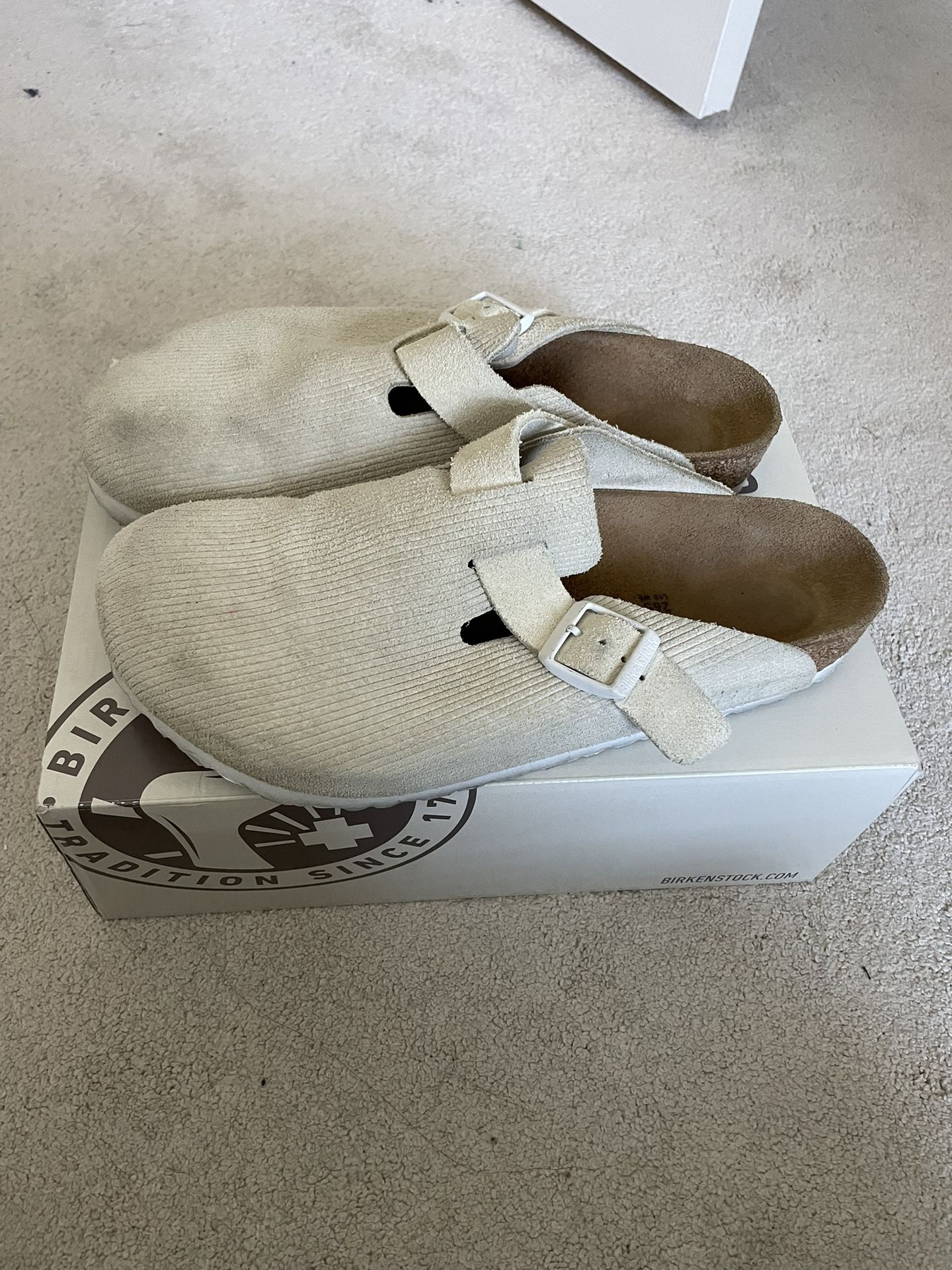 Stussy Birkenstock Bone Color Size 9