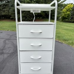 Nightstand With 4 Drawers 16x35 Inch