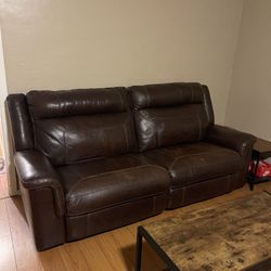 Sofa Couch Leather Free Delivery 