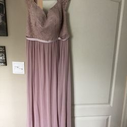 Two David’s Bridal Bridesmaid Dresses