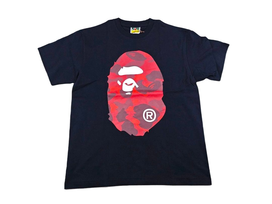Bape Tee / T-Shirt Black Red Size M