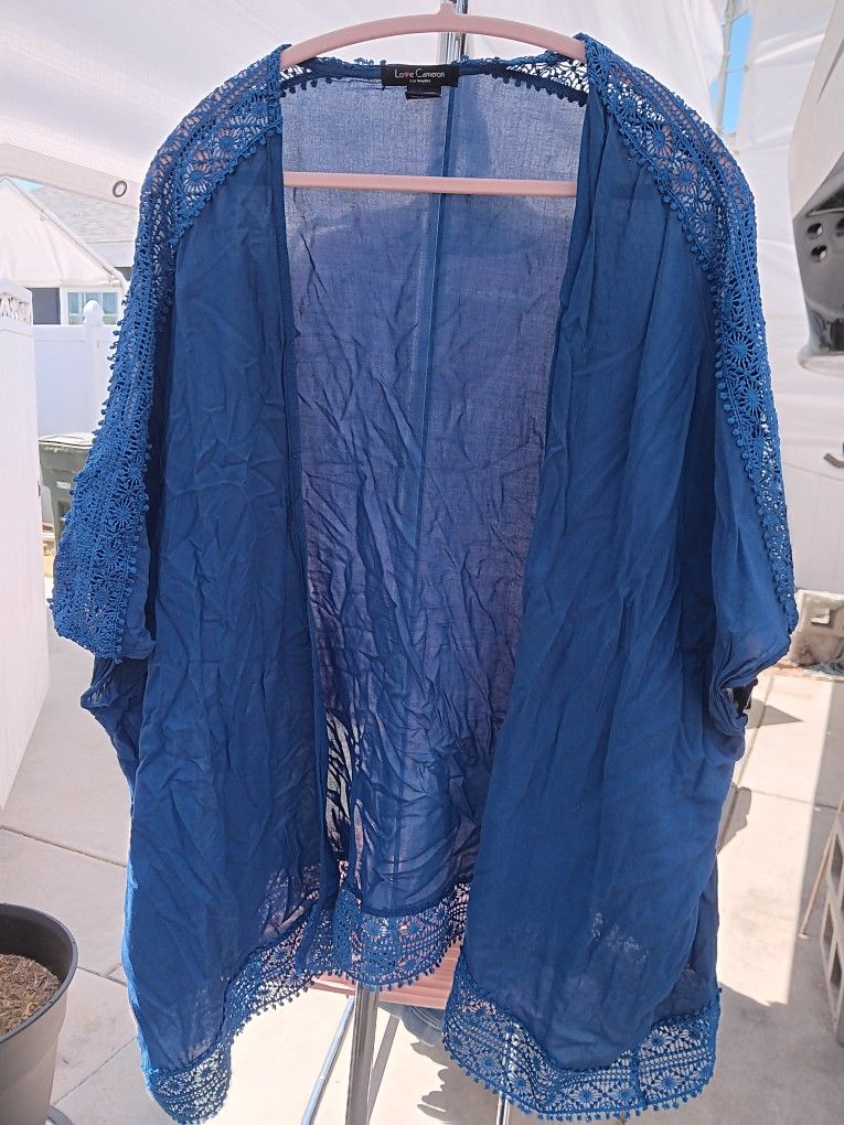 Sheer Blue Shawl