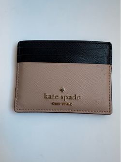 Kate Spade NWT Madison Small Slim Cardholder. Saffiano Leather. Hazelnut.