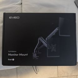 Eveo full motion dual monitor mount  - NEW! Unopened box