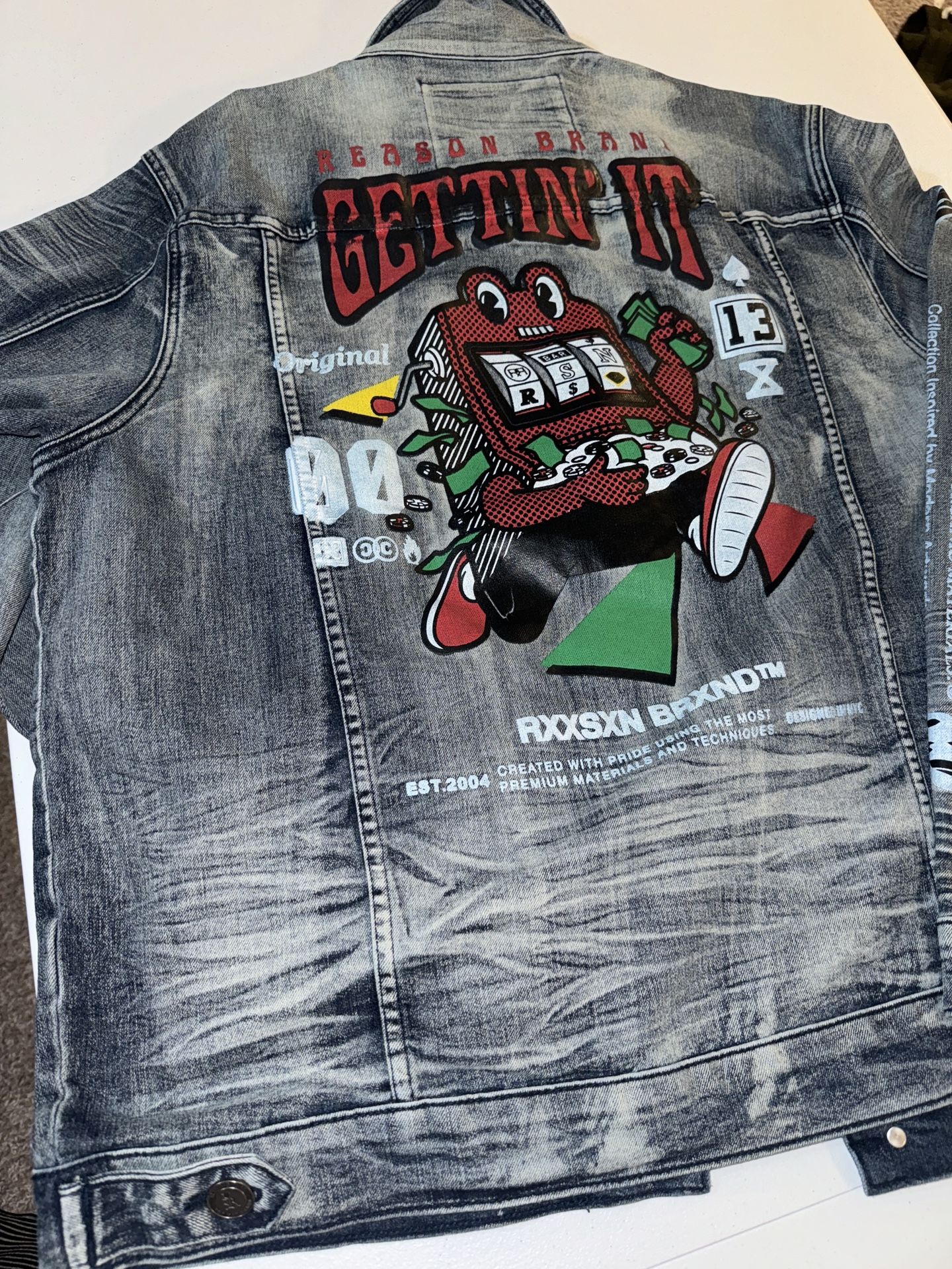 Street Veteran Denim Jacket by Reason Brand XL