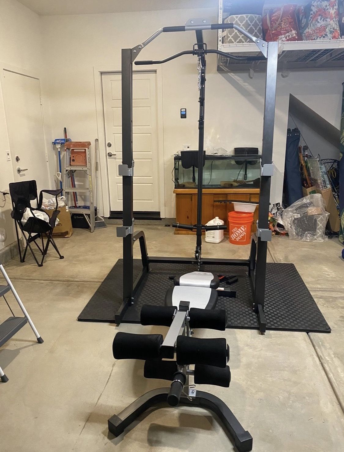 Full Gym Sets with dumbbell rack and a few dumbbells