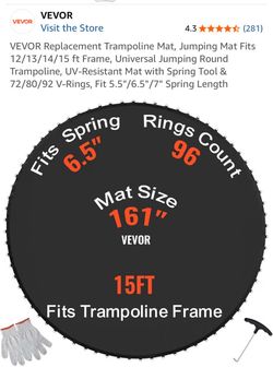 VEVOR 15FT Replacement Trampoline Mat