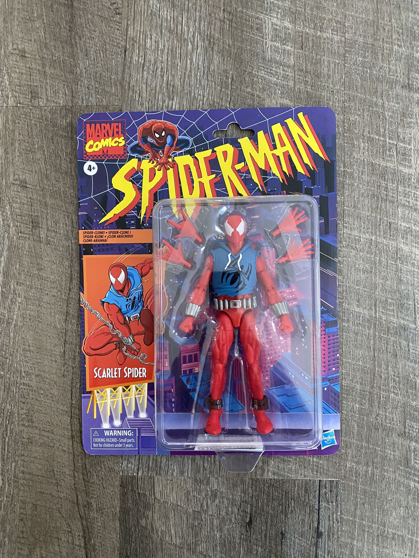 In Hand, Brand New, Never Opened Spider-Man Marvel Legends Comic 6-Inch Scarlet Spider Action Figure