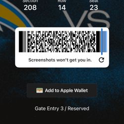 Charger Steelers And Parking Pass 