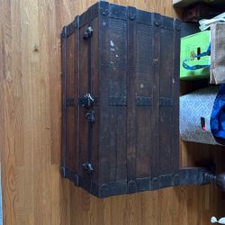 Old Car Trunk Or Treasure Chest