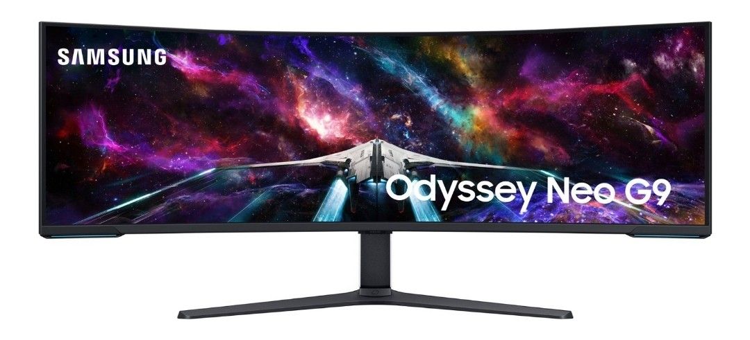 Samsung - 57" Odyssey Neo G9 Dual 4K UHD Quantum Mini-LED 240Hz 1ms HDR 1000 Curved Gaming Monitor (HDMI 2.1, DP 2.1, USB 3.0) - Black
Model:LS57CG95