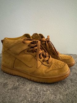Nike Dunk High Wheat Suede Sneakers