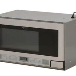 SHARP 1.5 cu. ft. Over the Counter Microwave in Stainless Steel with Sensor Cooking Technology