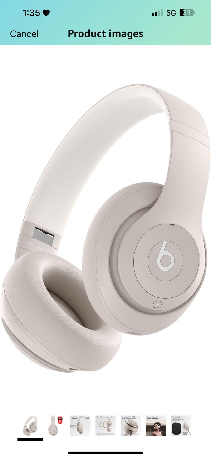 Beats Studio Pro - Wireless Bluetooth Noise Cancelling Headphones - Personalized Spatial Audio, USB-C Lossless Audio, Apple & Android Compatibility, U