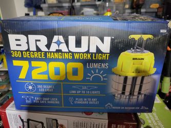 Braun Hanging Work Light