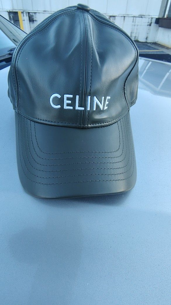 Green Leather Baseball Cap