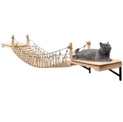 Cat Roped Bridge Long Wall Mounted