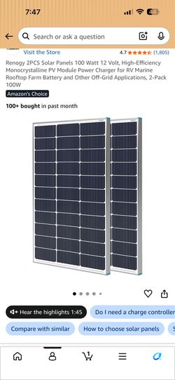 Solar Panel 7 pcs 100 W each