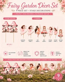 Fairy Party Garden Decor Set