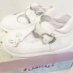 BABY SHOES- Mexican -Calzado Caritas De Bebé - New - Size 6 White