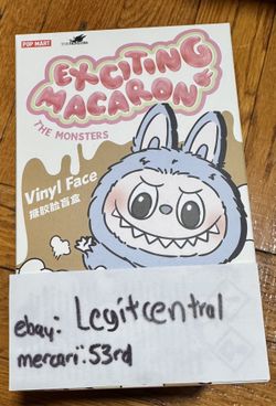 Authentic POP MART LABUBU The Monsters Exciting Macaron Vinyl Plush Blind Box