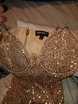 Gold dress