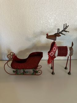 Festive Reindeer&sleigh Set