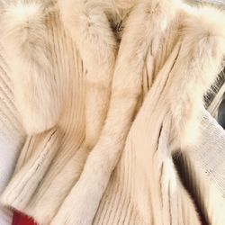 Fabulous Vintage Faberge Mink And Fox Vest 