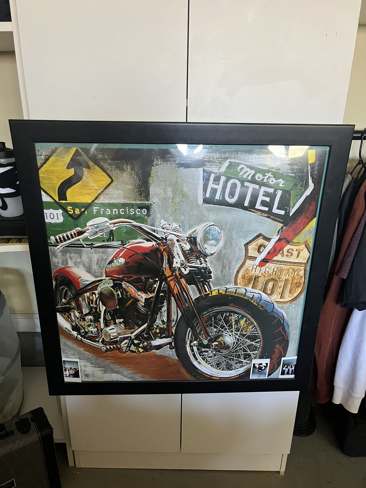 Dope Harley Davidson Framed Art Piece