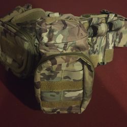 Tactical belt + gear Airsoft Multicam belt (lighter shade Multicam)