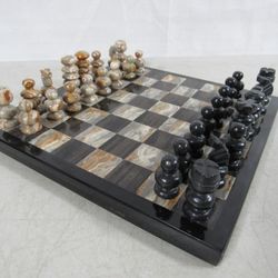 Onyx Chess Set Mulicolored & Marble Chess Board Complete
