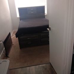 Used/ Dark Brown And Silver Drawer Handles 