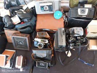 Camera collection they go from very old to digital