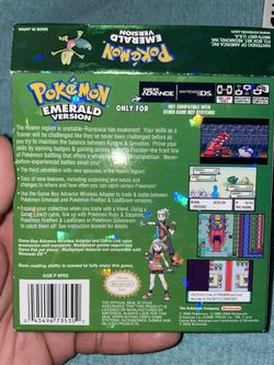 Video Game Console Card, Pokemon Emerald Box