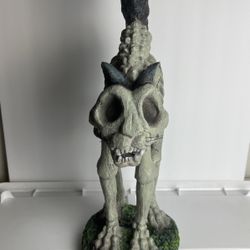 Cat Skeleton 18in Statue 