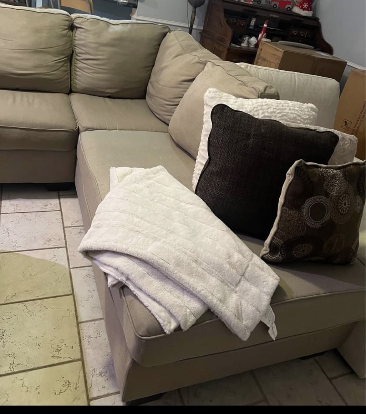 Tan Sectional