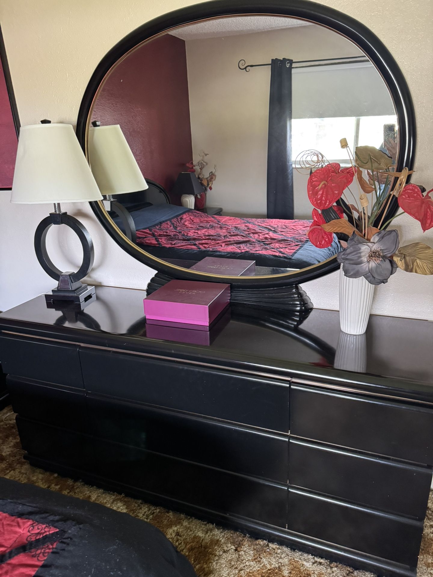 Black Bedroom Set - 5 Pieces