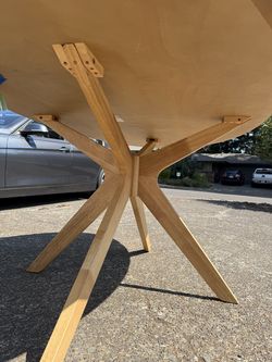 Midcentury Oval Dining Table