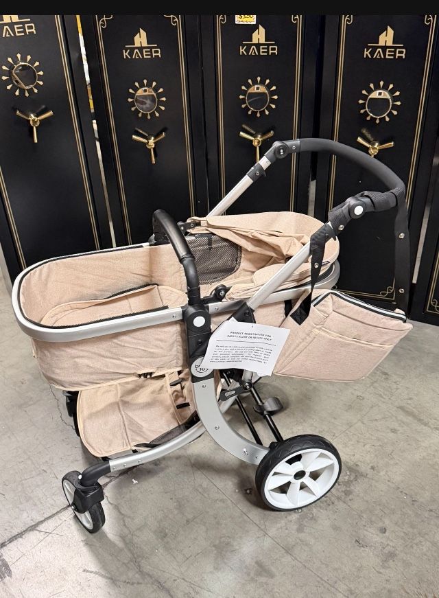 2-in-1 High Landscape Baby Stroller,