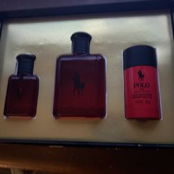 Ralph Lauren Polo Red Cologne Set