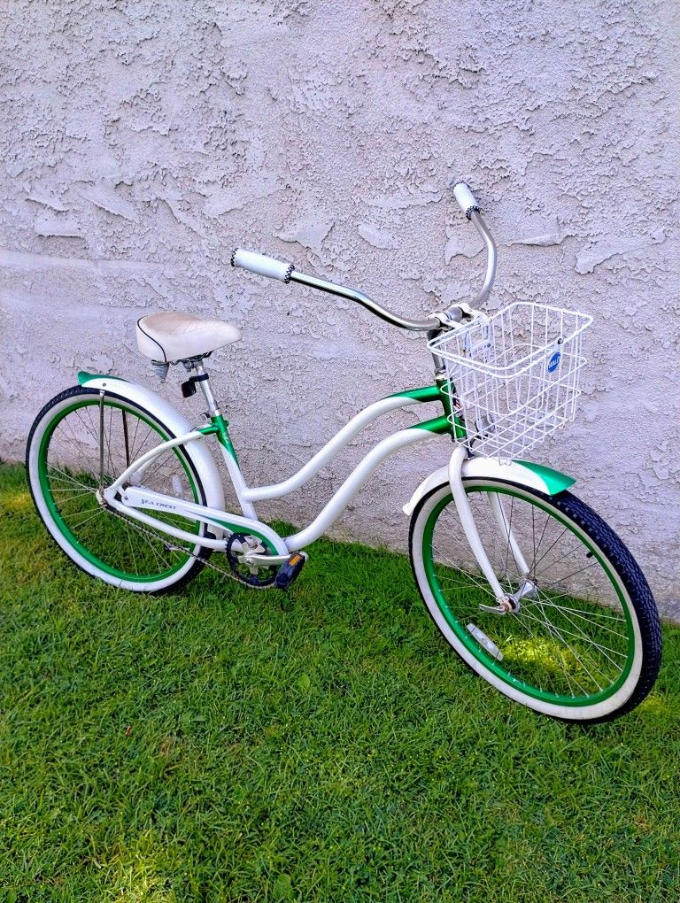Classic Phat Cycle 26" Beach Cruiser Bike Bicicleta Basket