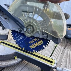 Ryobi 10” Miter Saw With Marbles Blade 