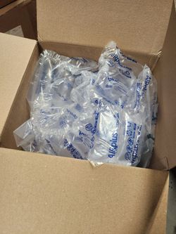 Cardboard boxes with packing material
