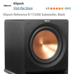 Klipsch R-112SW Passive Subwoofer - Black