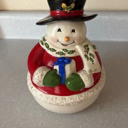 Lenox cookie jar snowman